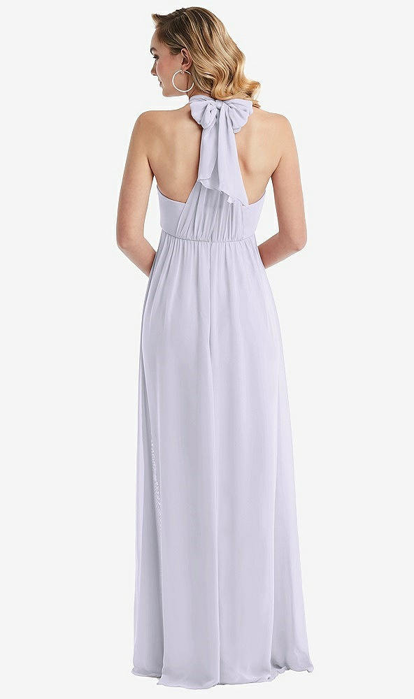 Back View - Silver Dove Empire Waist Shirred Skirt Convertible Sash Tie Maxi Dress