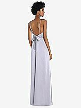 Front View Thumbnail - Silver Dove High-Neck Low Tie-Back Maxi Dress with Adjustable Straps