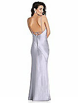 Alt View 1 Thumbnail - Silver Dove V-Neck Convertible Strap Bias Slip Dress with Front Slit