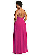 Alt View 3 Thumbnail - Think Pink Diamond Halter Maxi Dress with Adjustable Straps