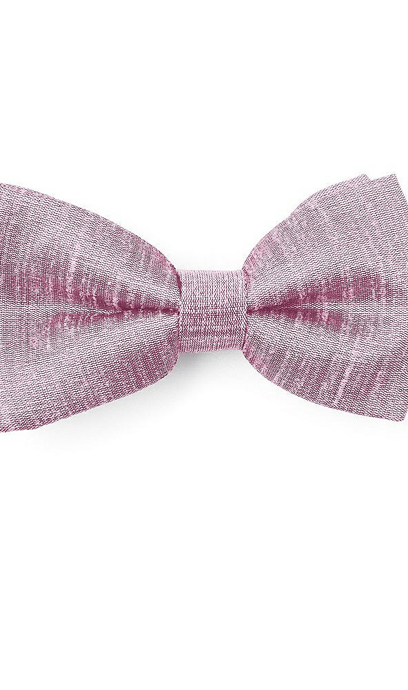 Front View - Rosebud Dupioni Boy's Clip Bow Tie by After Six