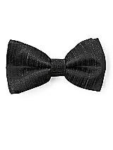 Front View Thumbnail - Black Dupioni Boy's Clip Bow Tie by After Six