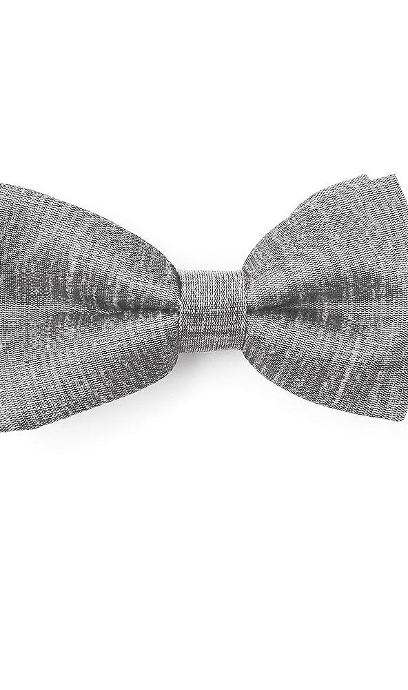 Front View - Quarry Dupioni Boy's Clip Bow Tie by After Six