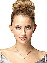 Rear View Thumbnail - Clear Floating Swarovski Crystal Ball Necklace