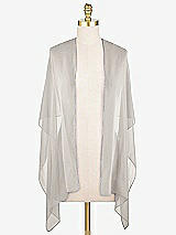 Front View Thumbnail - Oyster Lux Chiffon Stole