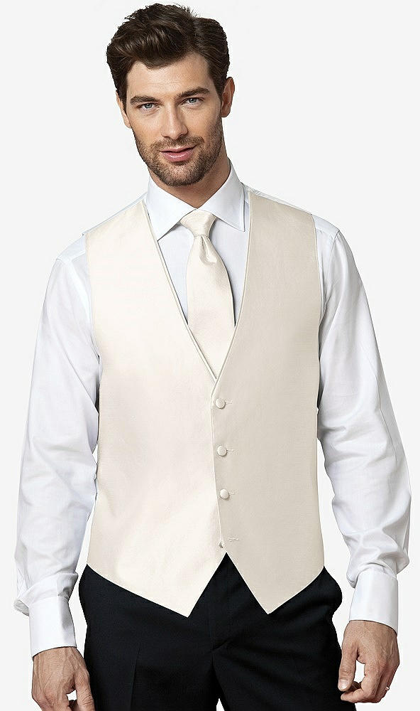 Front View - Ivory Aries Slider Ties by After Six