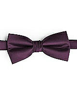 Side View Thumbnail - Aubergine Classic Yarn-Dyed Bow Ties by After Six
