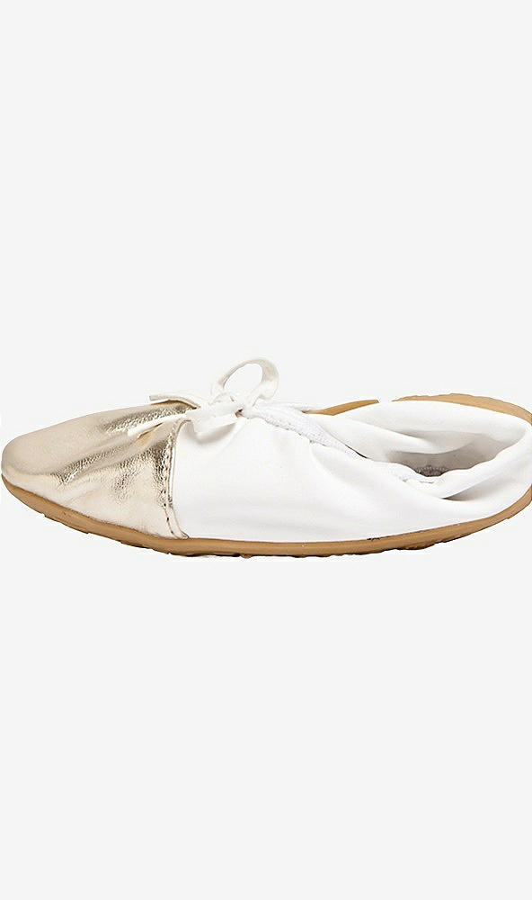 Back View - Soft White Talaria Premium Folding Flats