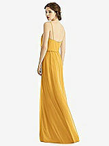 Rear View Thumbnail - NYC Yellow V-Neck Blouson Bodice Chiffon Maxi Dress