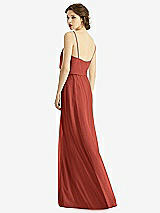 Rear View Thumbnail - Amber Sunset V-Neck Blouson Bodice Chiffon Maxi Dress