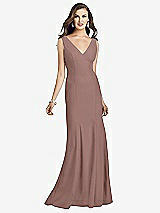 Front View Thumbnail - Sienna Sleeveless Seamed Bodice Trumpet Gown