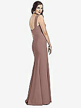 Rear View Thumbnail - Sienna Sleeveless Seamed Bodice Trumpet Gown