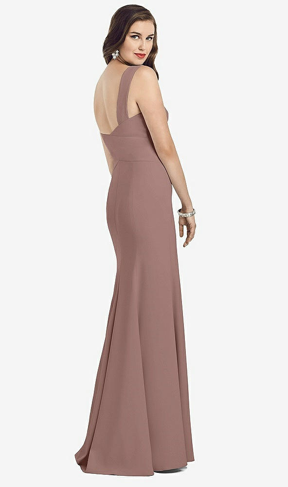 Back View - Sienna Sleeveless Seamed Bodice Trumpet Gown