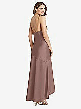 Rear View Thumbnail - Sienna Asymmetrical Drop Waist High-Low Slip Dress - Devon