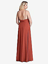 Alt View 2 Thumbnail - Amber Sunset Chiffon Maxi Wrap Dress with Sash - Cora