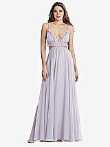 Front View Thumbnail - Moondance Ruffled Chiffon Cutout Maxi Dress - Jessie