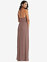 Rear View Thumbnail - Sienna Spaghetti Strap Tie Halter Backless Trumpet Gown