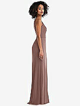 Alt View 2 Thumbnail - Sienna Skinny One-Shoulder Trumpet Gown with Front Slit