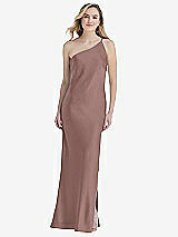 Front View Thumbnail - Sienna One-Shoulder Asymmetrical Maxi Slip Dress