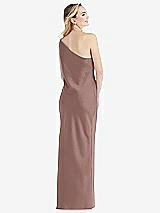 Rear View Thumbnail - Sienna One-Shoulder Asymmetrical Maxi Slip Dress