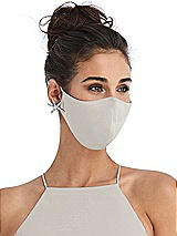 Alt View 2 Thumbnail - Oyster Soft Jersey Reusable Face Mask