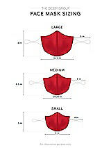 Alt View 1 Thumbnail - Parisian Red Soft Jersey Reusable Face Mask