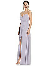 Side View Thumbnail - Moondance Adjustable Strap Wrap Bodice Maxi Dress with Front Slit 