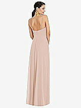 Rear View Thumbnail - Cameo Adjustable Strap Wrap Bodice Maxi Dress with Front Slit 