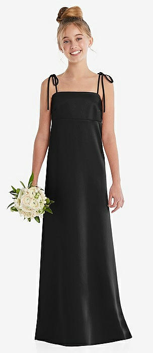 black junior bridesmaid dresses