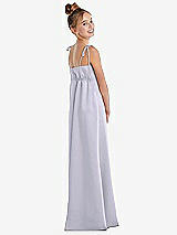 Rear View Thumbnail - Silver Dove Tie Shoulder Empire Waist Junior Bridesmaid Dress