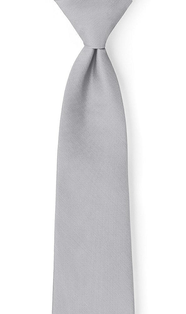 Front View - French Gray Peau de Soie Neckties by After Six