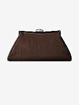 Front View Thumbnail - Brownie Dupioni Trapezoid Clutch with Jeweled Clasp