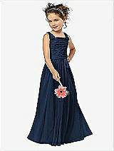 Front View Thumbnail - Midnight Navy Flower Girl Style FL4033
