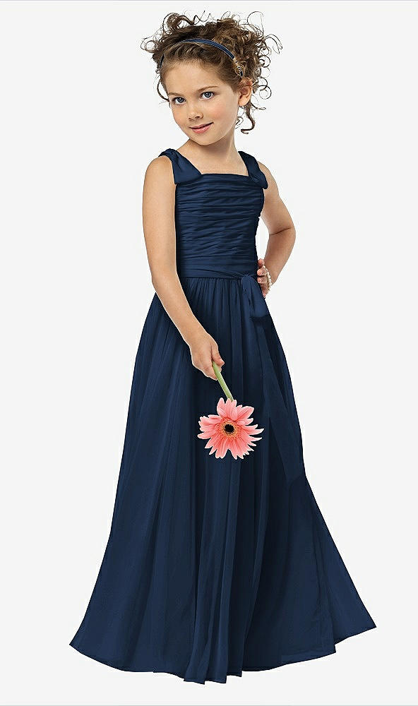 Front View - Midnight Navy Flower Girl Style FL4033