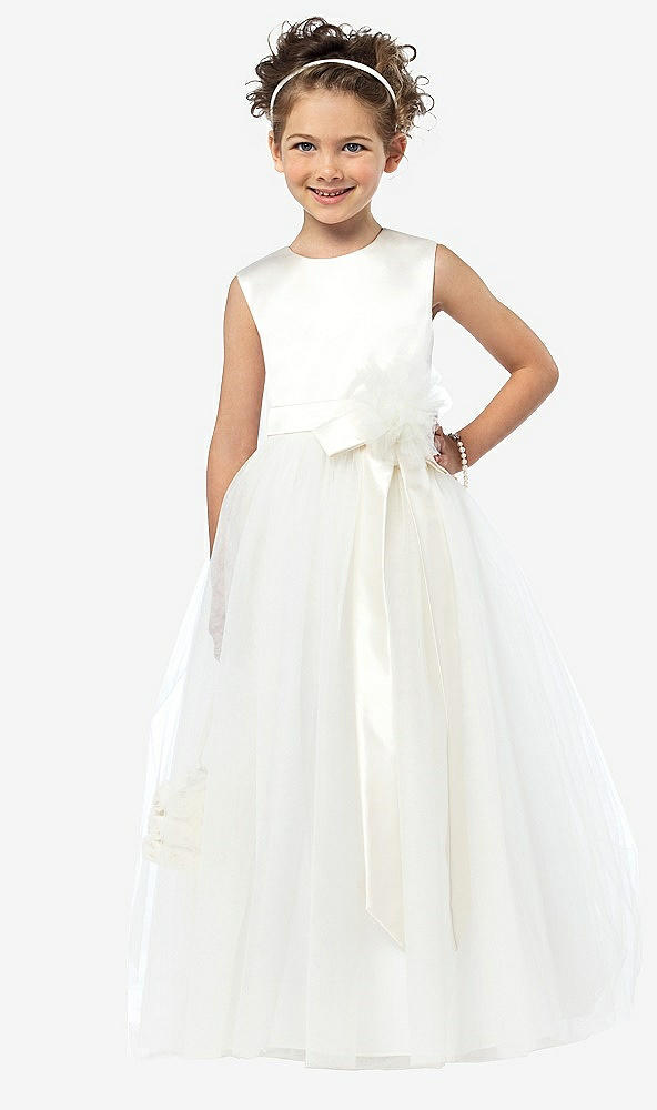 Front View - Ivory Flower Girl Style FL4030