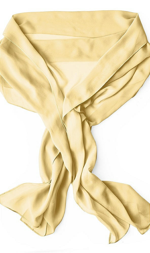 Back View - Buttercup Sheer Crepe Stole