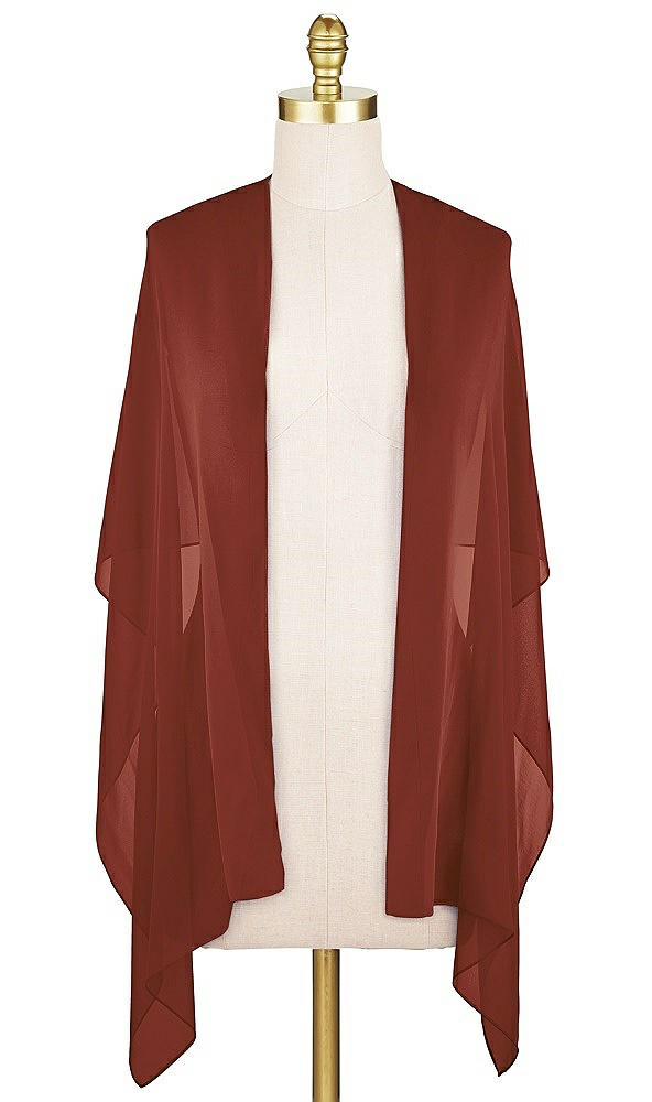 Front View - Auburn Moon Lux Chiffon Stole