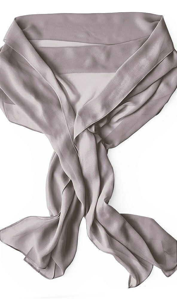 Back View - Cashmere Gray Lux Chiffon Stole