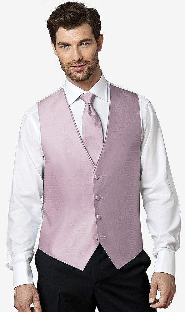 Front View - Suede Rose Aries Slider Ties by After Six