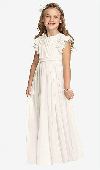 chiffon flower girl dress