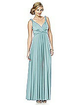 Alt View 3 Thumbnail - Canal Blue Twist Wrap Convertible Maxi Dress