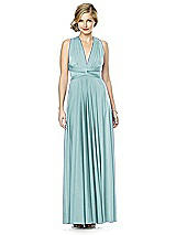 Alt View 5 Thumbnail - Canal Blue Twist Wrap Convertible Maxi Dress
