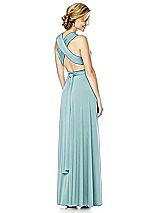 Alt View 6 Thumbnail - Canal Blue Twist Wrap Convertible Maxi Dress