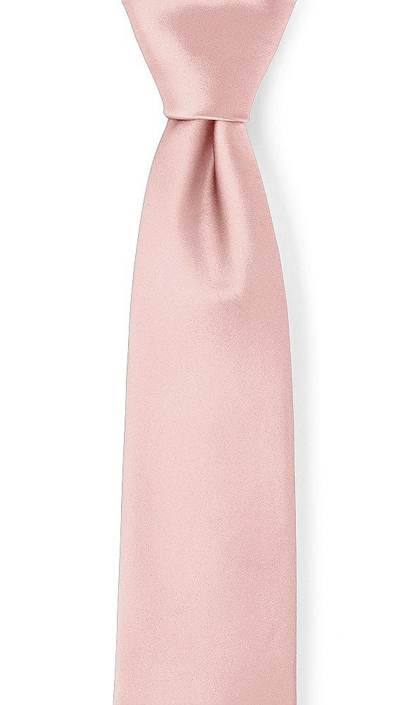 Front View - Rose - PANTONE Rose Quartz Matte Satin Neckties by After Six