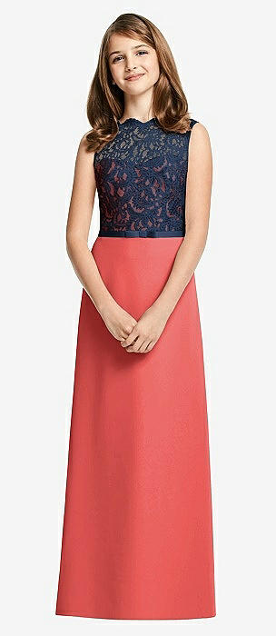 coral junior bridesmaid dresses