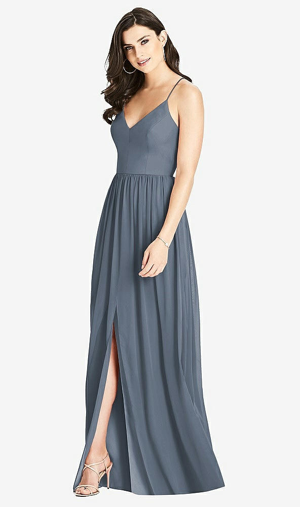 Front View - Silverstone Criss Cross Strap Backless Maxi Dress