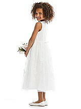 Rear View Thumbnail - Ivory Flower Girl Dress FL4065