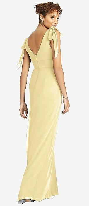 pale yellow bridesmaid dresses