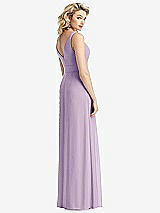 Rear View Thumbnail - Pale Purple Sleeveless Pleated Skirt Maxi Dress with Pockets