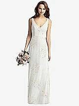 Front View Thumbnail - Spring Fling Sleeveless V-Back Long Trumpet Gown
